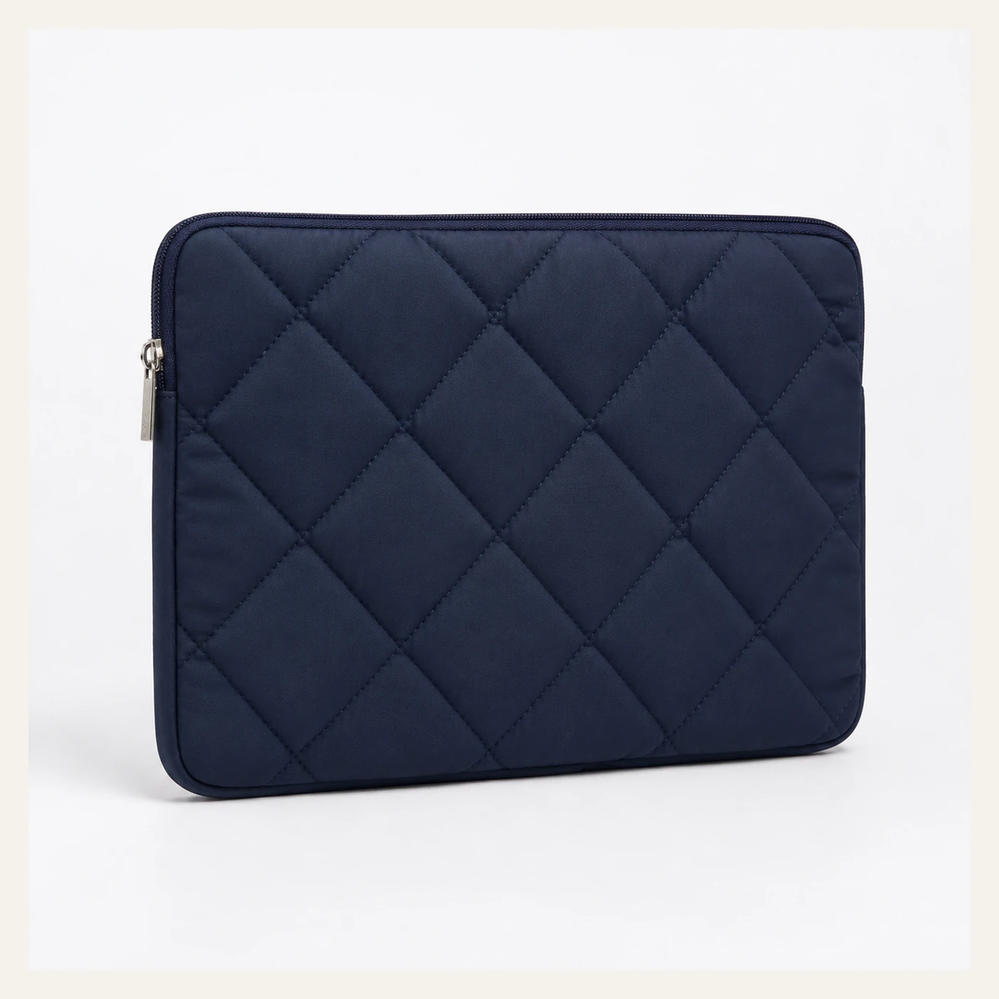 Navy Quilted Laptop Sleeve
